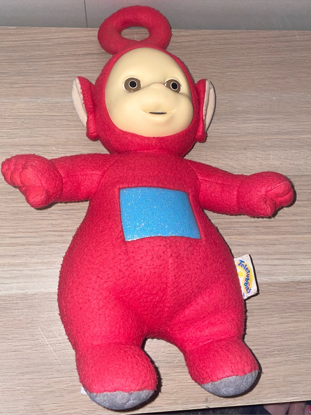 Vintage 1998 Teletubbies Toy 15" Talking Po Plush Doll Playskool Hasbro Works